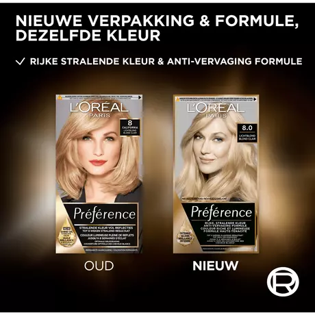 L'Oréal Paris Préférence Permanente Haarverf 8 California