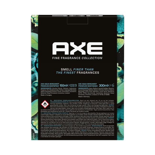 Axe Duo Set Fine Fragrance Aqua Bergamot Geschenkset