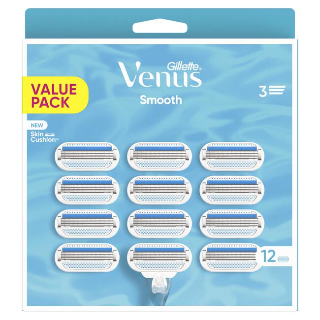 Gillette Venus Smooth Navulmesjes 12 Stuks