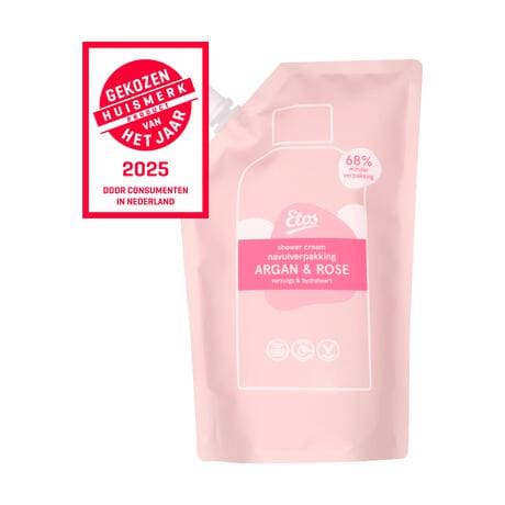 Etos Argan & Rose Showercream Navulverpakking 500 ML