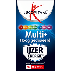 Lucovitaal Multi+ IJzer Energie Hoog Gedoseerd Tabletten 60 stuks