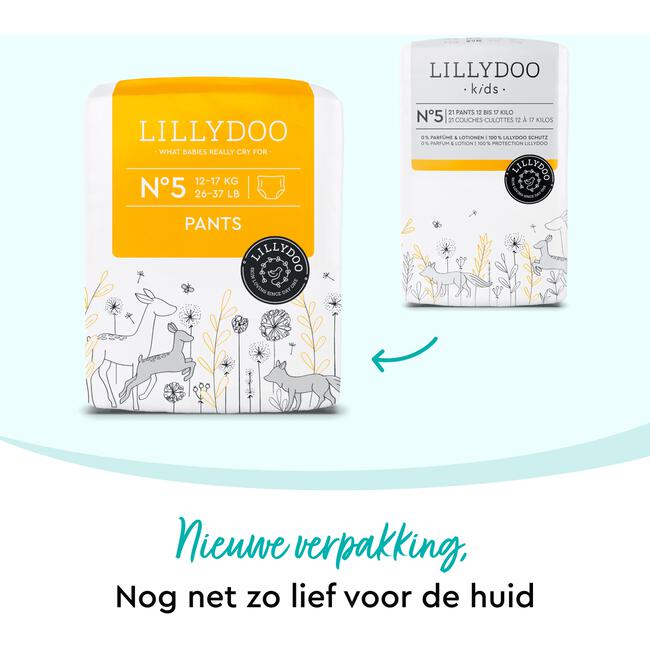LILLYDOO Kids Luierbroekjes Maat 4 9-15 kg 25 stuks