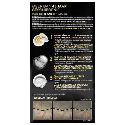 Syoss Oleo Intense Permanente Haarkleuring 8-50 Natuurlijk Asblond