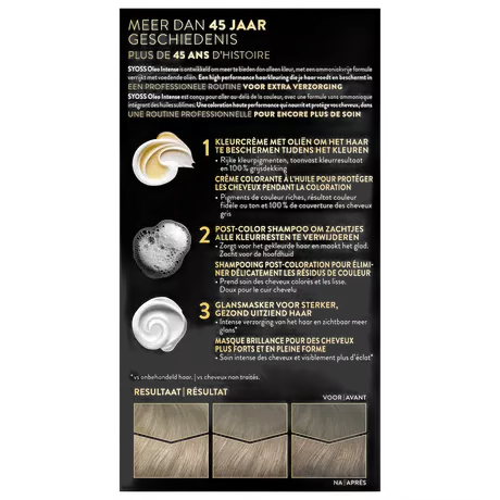Syoss Oleo Intense Permanente Haarkleuring 8-50 Natuurlijk Asblond