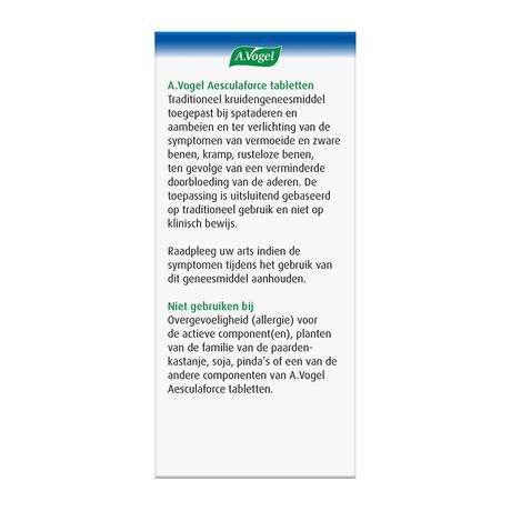 A.Vogel Aesculaforce bij Spataderen & Zware Benen tabletten 50 stuks