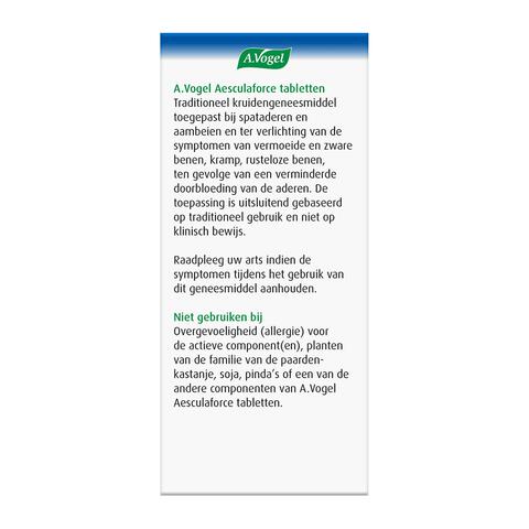 A.Vogel Aesculaforce bij Spataderen & Zware Benen tabletten 50 stuks
