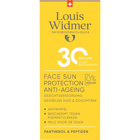 Louis Widmer Face Sun Protection Anti-Ageing SPF30 Zonder Parfum SPF30 50ML
