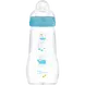 MAM Feel Good Glazen Babyfles Blauw  260 ML