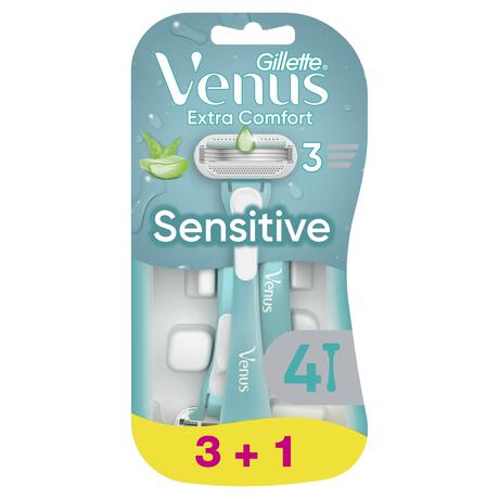 Gillette Venus Sensitive Wegwerpmesjes 3+1 stuks