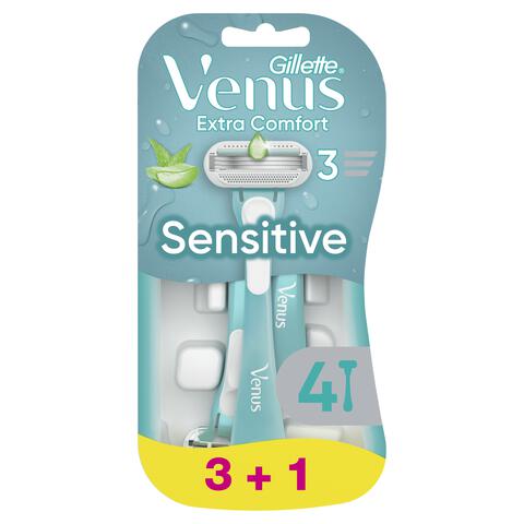 Gillette Venus Sensitive Wegwerpmesjes 3+1 stuks