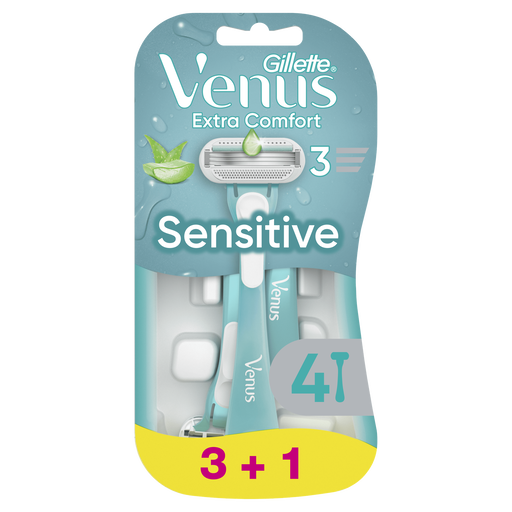 Gillette Venus Sensitive Wegwerpmesjes 3+1 stuks