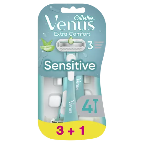 Gillette Venus Sensitive Wegwerpmesjes 3+1 stuks