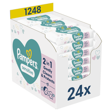 Pampers Sensitive Billendoekjes 0% Plastic 24x52 Stuks