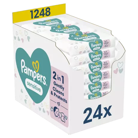 Pampers Sensitive Billendoekjes 24x52 Stuks