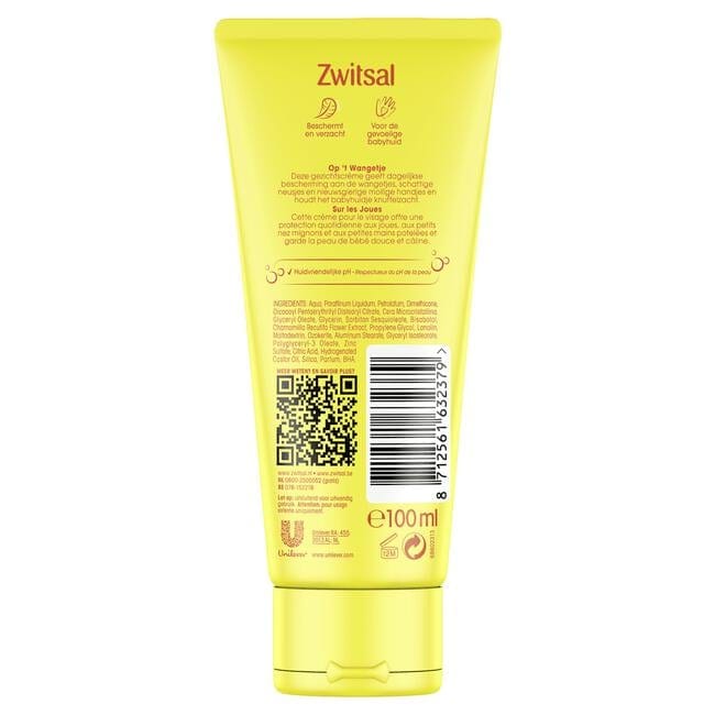 Zwitsal Op 'T Wangetje Gezichtscrème  Huidverzorging 100 ML