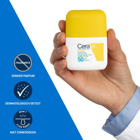 Cerave Onzichtbare Hydraterende Fluïde Zonnebrandcrème SPF50 50 ML