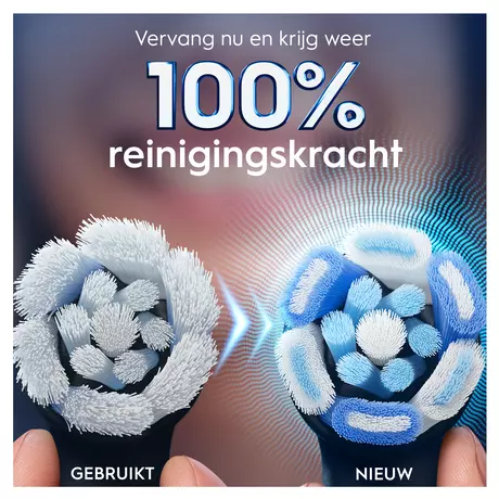 Oral-B iO Ultimate Clean Opzetborstels Zwart 6 Stuks