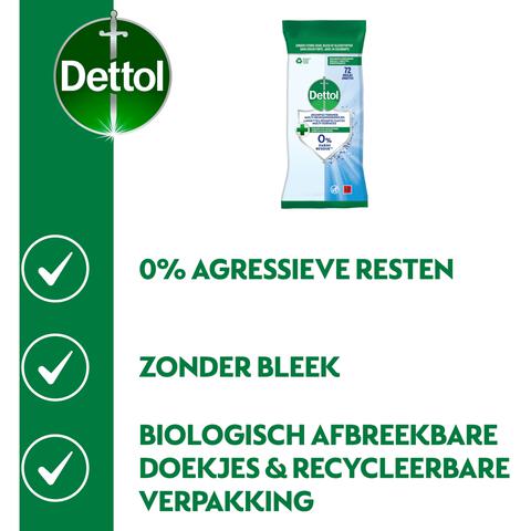 Dettol Hygiënische Doekjes 72 stuks