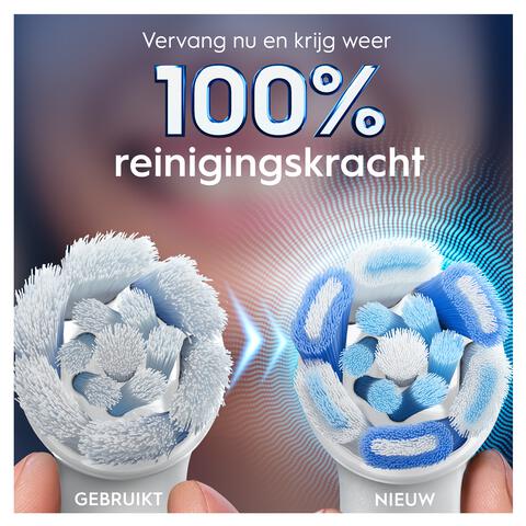 Oral-B iO Ultimate Clean Opzetborstels Wit 4 Stuks