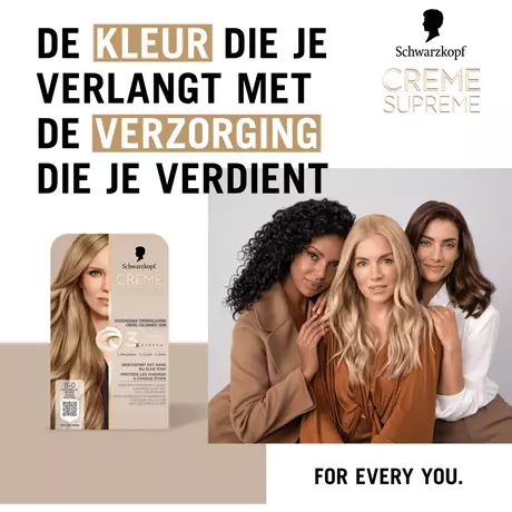 Schwarzkopf Creme Supreme Haarkleuring 8-0 Natuurlijk Blond