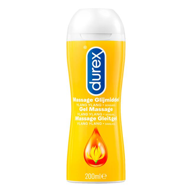Durex Massage Olie en Glijmiddel 2-in-1 Sensual met Ylang Ylang Waterbasis 200 ML