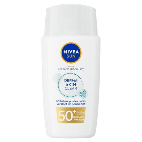 NIVEA SUN UV Face Derma Skin Clear Zonnebrand SPF 50+40 ML