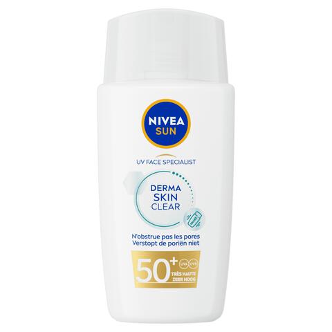 NIVEA SUN UV Face Derma Skin Clear Zonnebrand SPF 50+40 ML