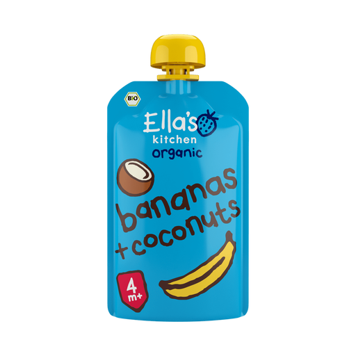 Ella's Kitchen Bio Knijpfruit Banaan Kokos 4+ Maanden 120 gram