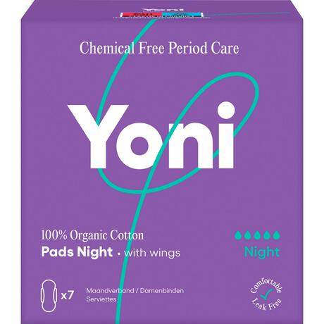 Yoni Maandverband Night 100% Biologisch Katoen