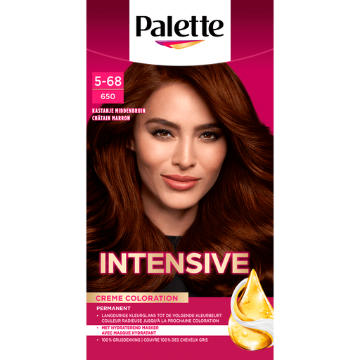Poly Palette Intensive Crème Coloration Haarverf 650 Kastanje Middenbruin