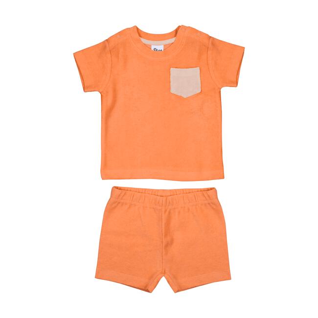 Etos Badstof Set Oranje Maat 74/80 