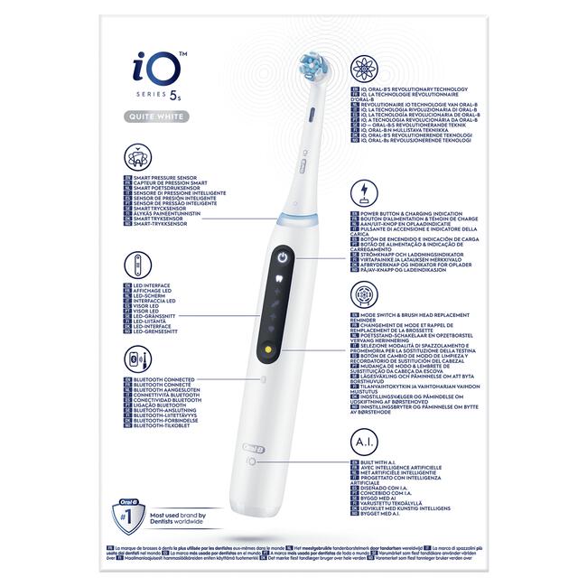 Oral-B iO 5S Wit Elektrische Tandenborstel By Braun