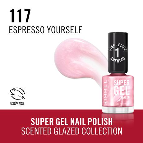 Rimmel London Super Gel Scented Glazed Nails nagellak 117 Espresso Yourself 12 ML