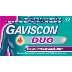 Gaviscon tablet duo mixberry 32 stuks