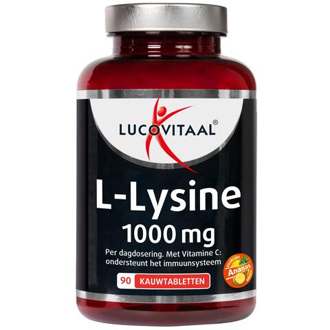 Lucovitaal L-Lysine 1000 mg Kauwtabletten 90 stuks