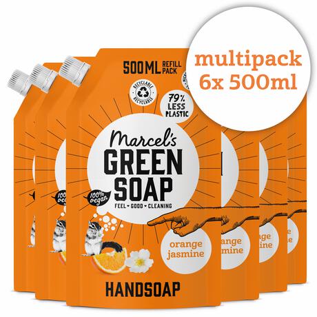 Marcel's Green Soap Orange & Jasmine Navulling 500 ML