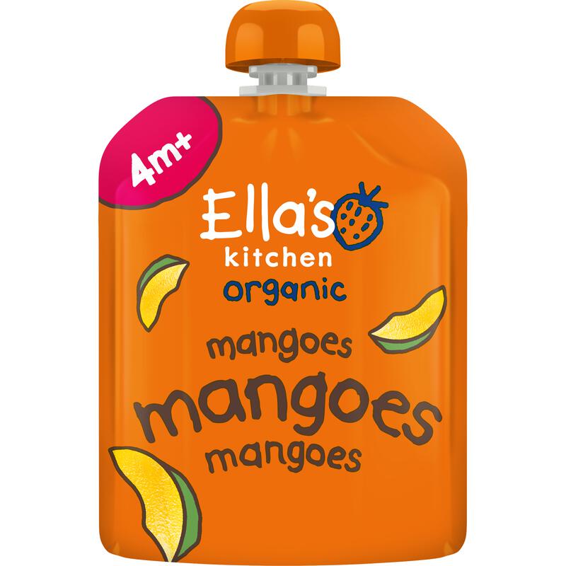 Ella's Kitchen Bio Knijpfruit Mango 4+ Maanden 70 gram