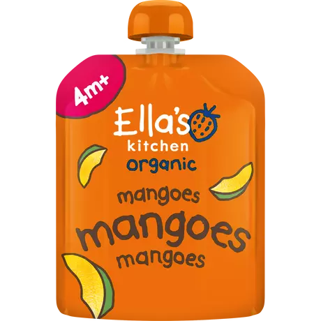 Ella's Kitchen Bio Knijpfruit Mango 4+ Maanden 70 gram