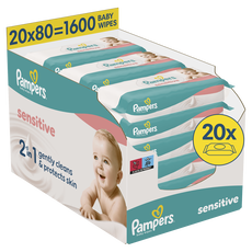 Pampers Sensitive Billendoekjes 20x80 Stuks