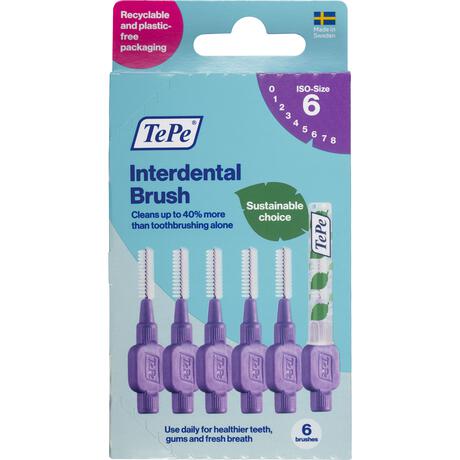 TePe Interdentale Ragers Original Paars&nbsp;ISO Maat 6 1,1 mm 6 stuks