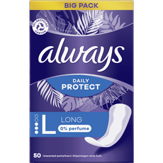 Always Daily Protect Long 0% Parfum Inlegkruisjes