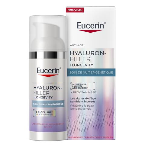 Eucerin Hyaluron-Filler + Longevity Epigenetisch Anti-Age Nachtcrème 50 ML