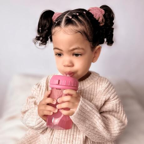 Difrax Anti Lek Rietjes Beker Raspberry