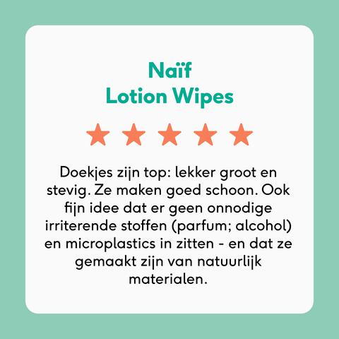 Naïf Plasticvrije Lotion Billendoekjes 8x54 stuks