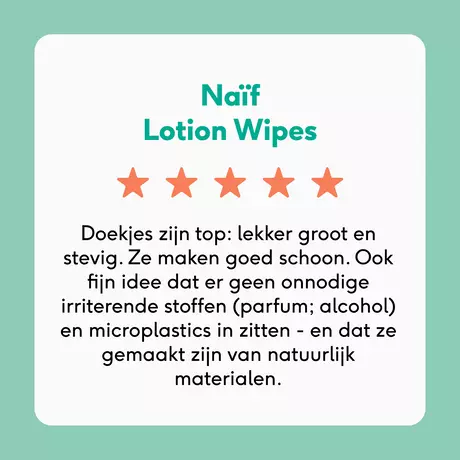 Naïf Plasticvrije Lotion Billendoekjes 8x54 stuks