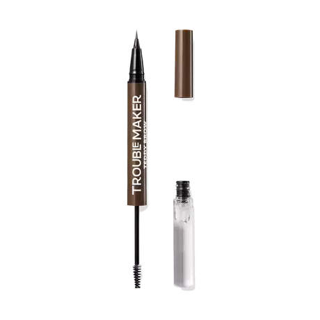 Trouble Maker Teddy Brow 2-In-1 Gel + Brow Pen Dark Brown