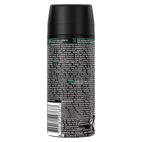 AXE&nbsp;Fine Fragrance Green Geranium Deodorant Bodyspray 150 ML