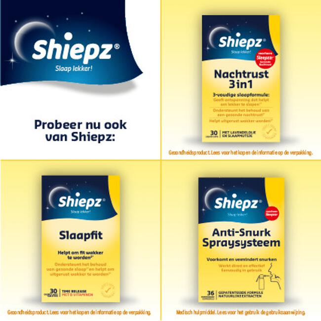 Shiepz Nachtrust 8 uur 30 tabletten