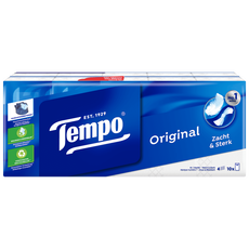 Tempo Regular 4-Laags Zakdoekjes 10 pakjes