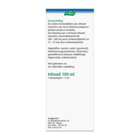 A.Vogel Echinaforce Hot Drink bij Griep en Verkoudheid Drank 100 ML